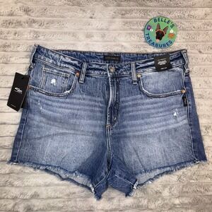 Silver Jeans Co. Shorts Women's‎ 32 Beau Boyfriend Fit High Rise Cutoff Stretch